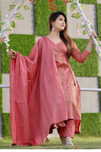 suitset redsuitset handblockprintsuitset suitsetsforwomen ethnicsuitset ethnicfashion suitwithdupatta onlinefashion newarrival weddingfashion bridetobe festivecollection ethnicapparel womenapparel navvi navvi.in