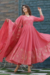 Anarkalisuitset pinkanarkali suitset Pinksuitset handblockprintsuitset suitsetsforwomen ethnicsuitset ethnicfashion suitwithdupatta onlinefashion newarrival weddingfashion bridetobe festivecollection ethnicapparel womenapparel navvi navvi.in