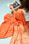 sareelove indianwear ethnicwear navvi navvi.in traditional cottonsaree sareefashion traditional indianfashion madeinindia sareeindia sareeblouse handloom ethnic sareedraping sareeinstagram sareefashion indianfashionblogger orangesaree