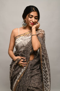 indianwear ethnicwear navvi navvi.in traditional blacksaree cottonsaree saree