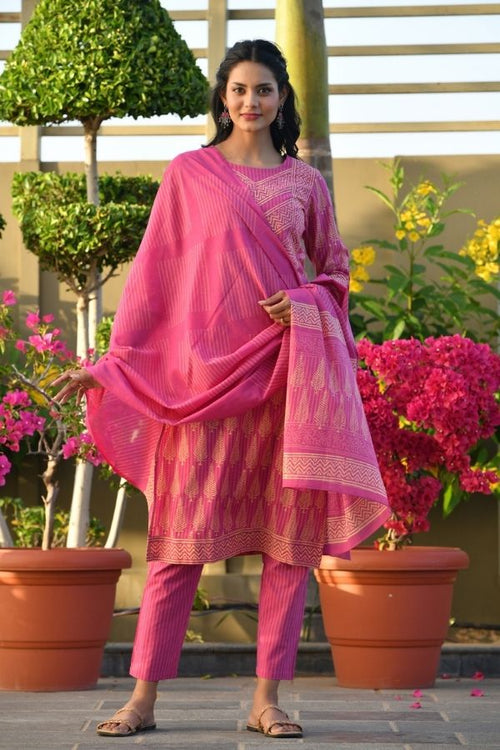 suit set dupatta set navvi navvi.in festive pink suit set kurta pant set kurta set indian wear traditional festival wear rakhi special