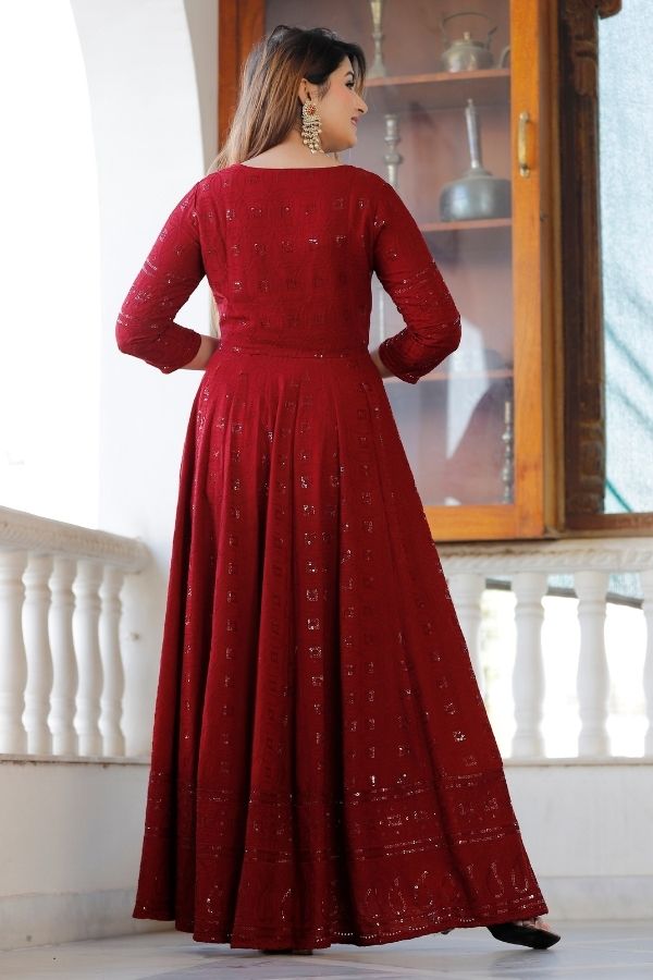 anarkalisuitset anarkali suitsets navvi trending maroonsuitsets chikankarisuitset traditional bridetobe