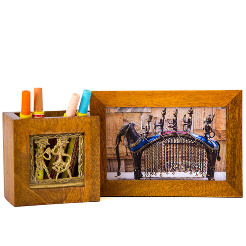 Pen Stand With Photo Frame - Navvi Lifestyle