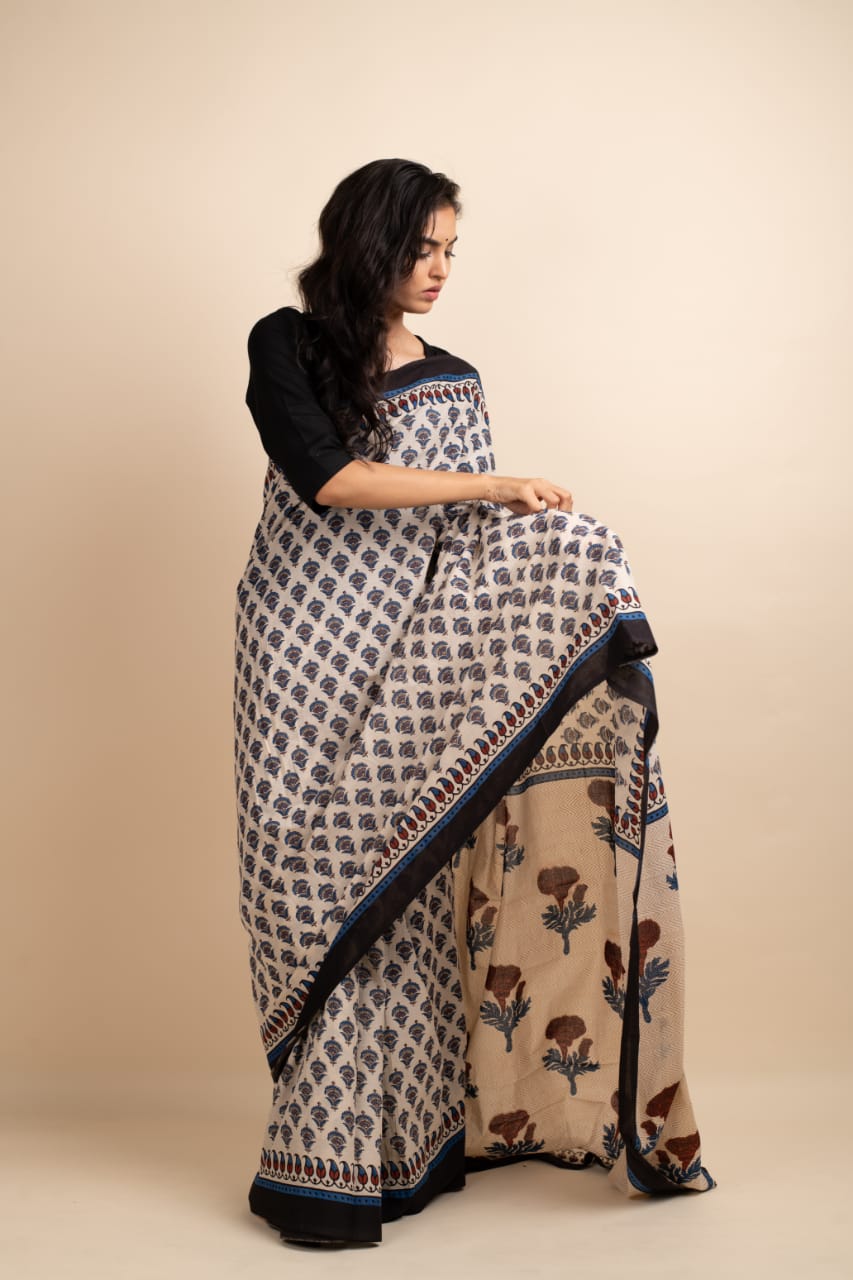 Streamilined Saree - Navvi.in