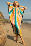 Vibrant Stripes Kaftan Dress