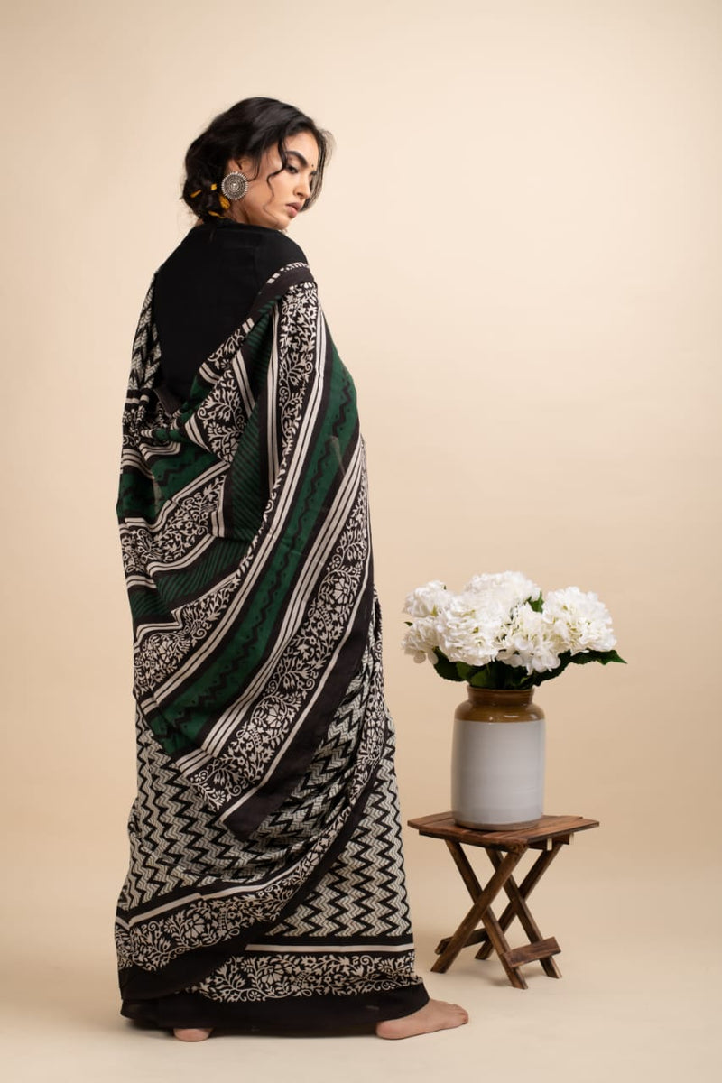 Black Diamond Saree - Navvi.in