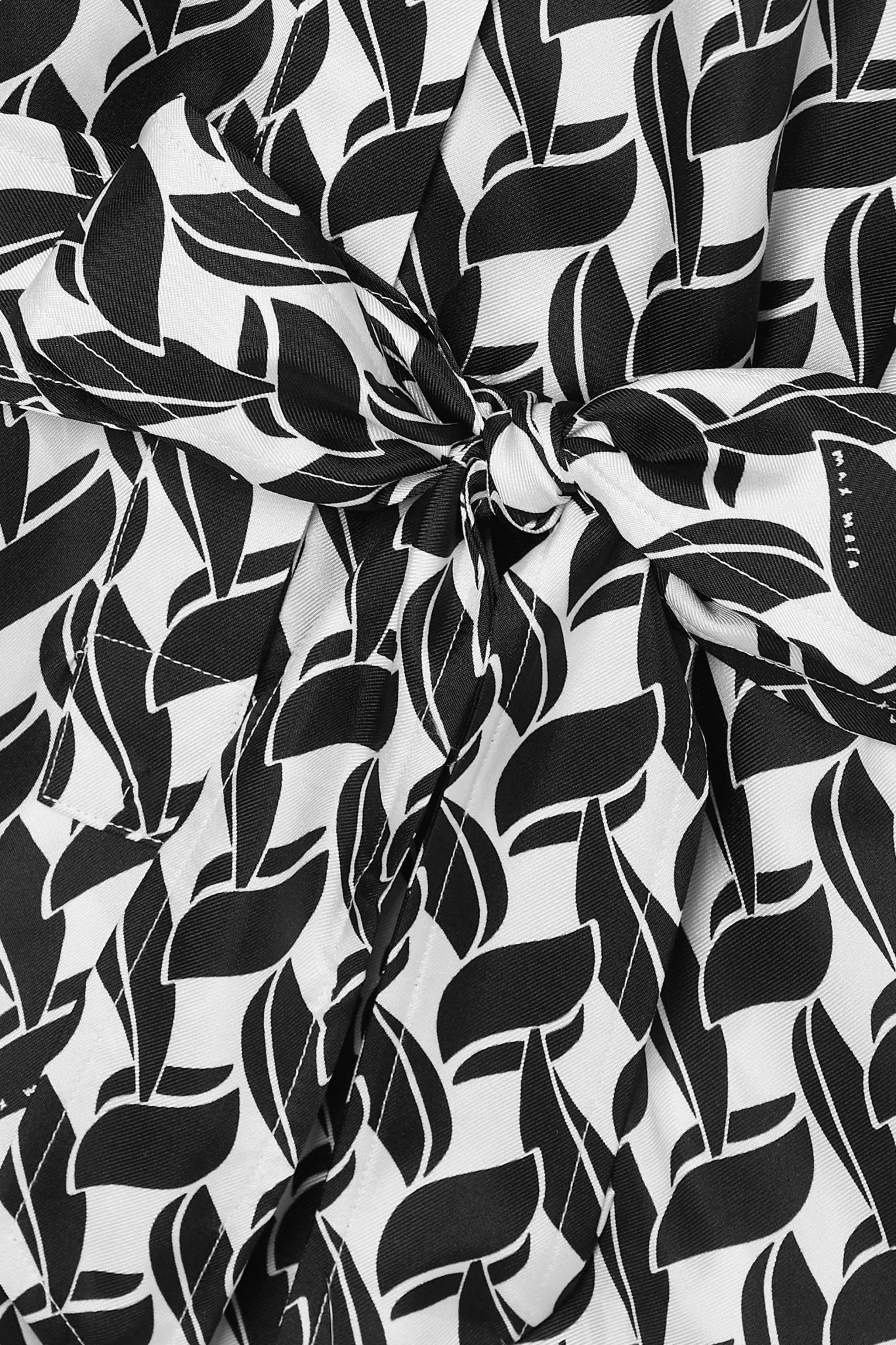 Black & White Satin Dress - Navvi.in