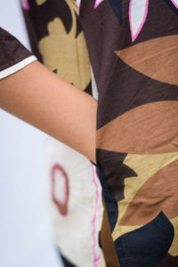 Brown Poplin Lounge Wear - Navvi.in