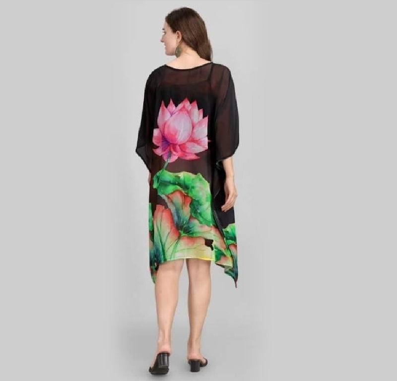 Black Short Kaftan Dress