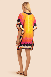 Colorful Circular Printed Kaftan - Navvi.in