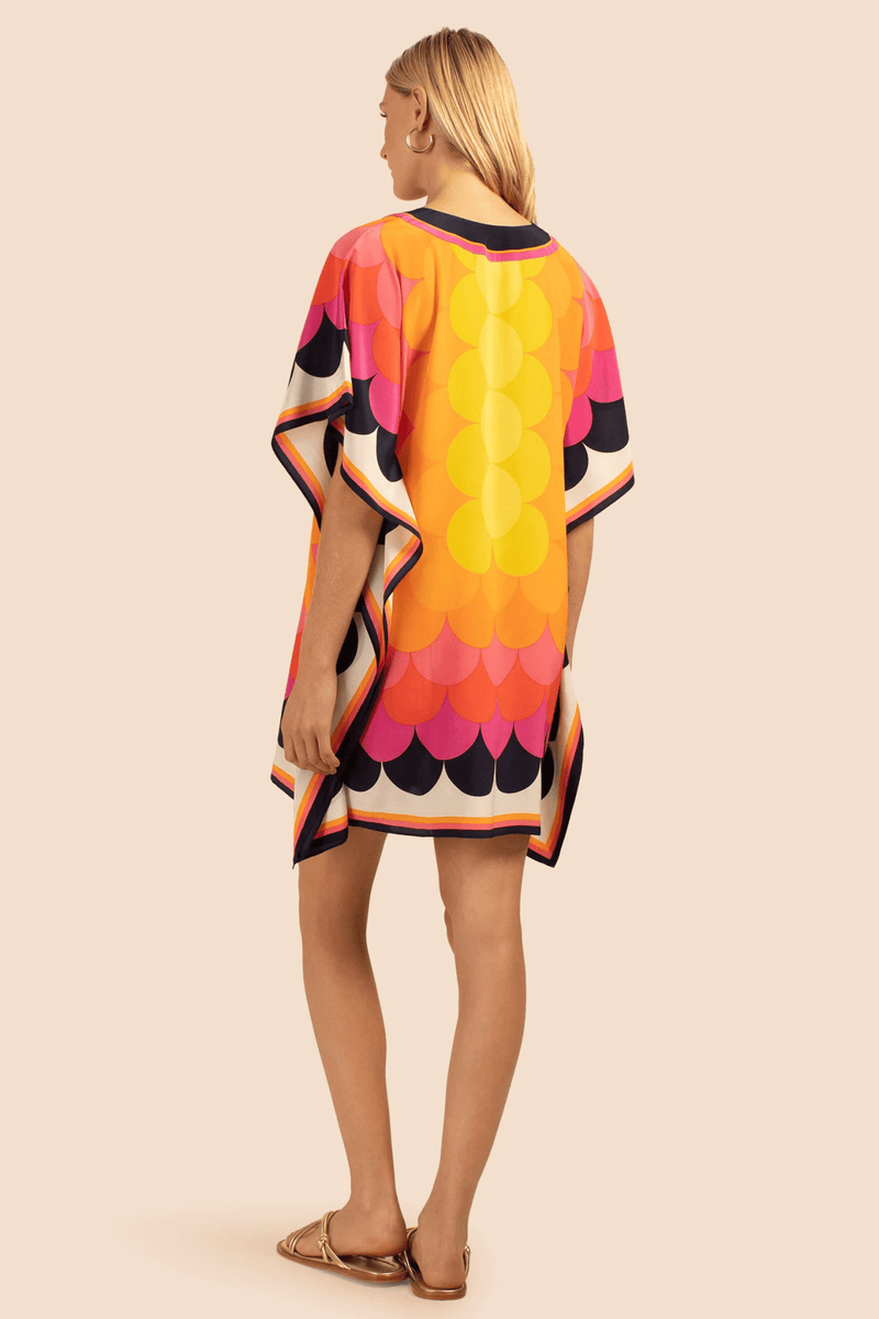 Colorful Circular Printed Kaftan - Navvi.in
