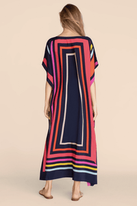Dreamy Silk Kaftan Dress - Navvi.in