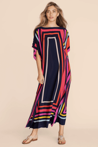Dreamy Silk Kaftan Dress - Navvi.in