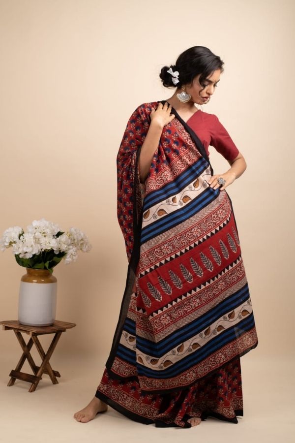 Flower Power Saree - Navvi.in