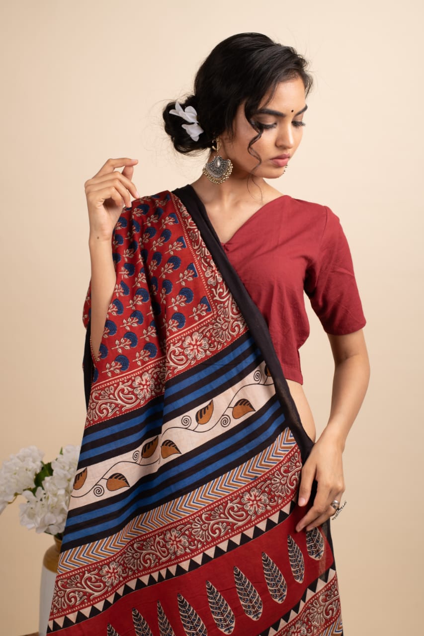 Flower Power Saree - Navvi.in