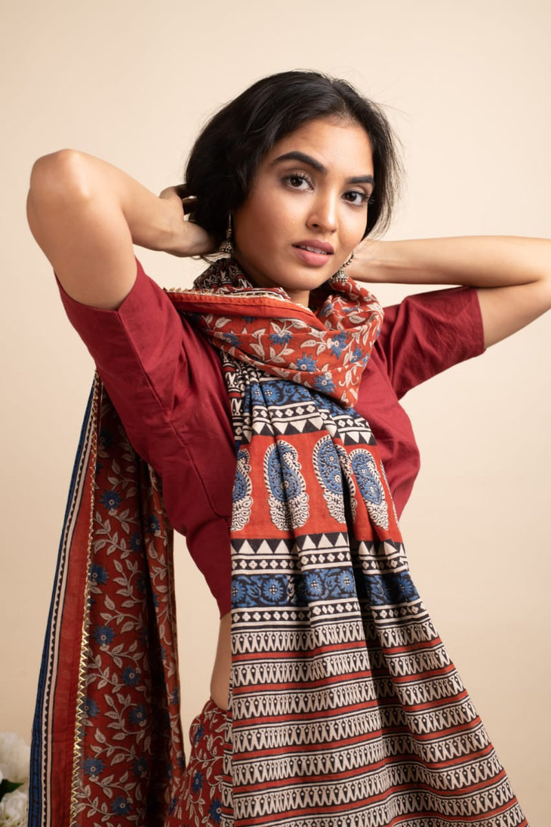 Frozen Flower Saree - Navvi.in