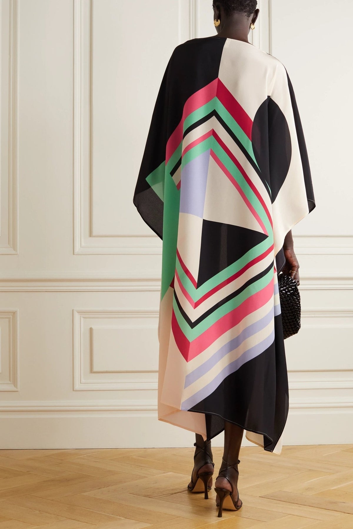Geometric Kaftan Dress - Navvi.in