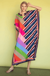 Geometric Printed Multicolor Kaftan - Navvi.in