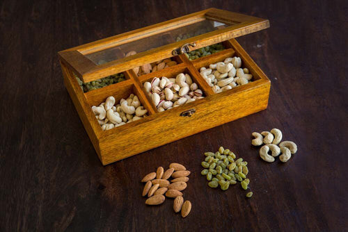 Dry Fruit Box With Six Compartments - Navvi Lifestyle