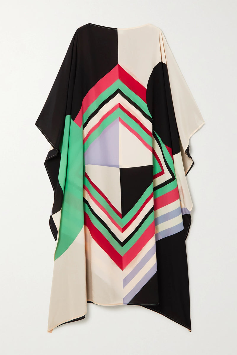 Geometric Kaftan Dress
