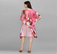 Marble Print Kaftan Dress - Navvi.in