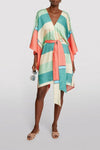 Modern Silk Kaftan Dress - Navvi.in