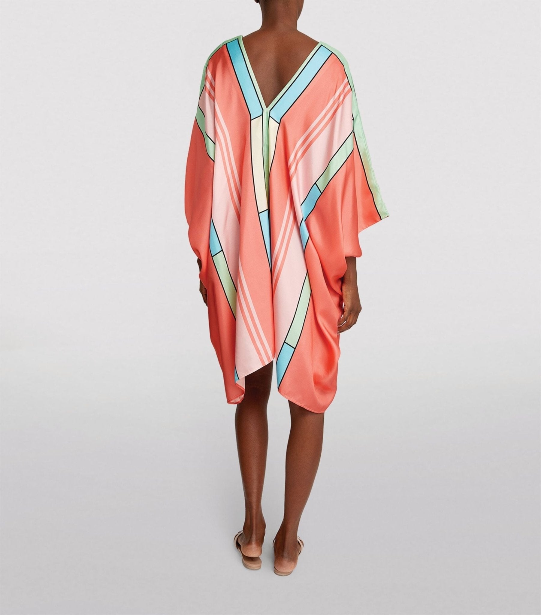 Modern Silk Kaftan Dress - Navvi.in