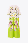 Moss Green Kaftan Dress - Navvi.in
