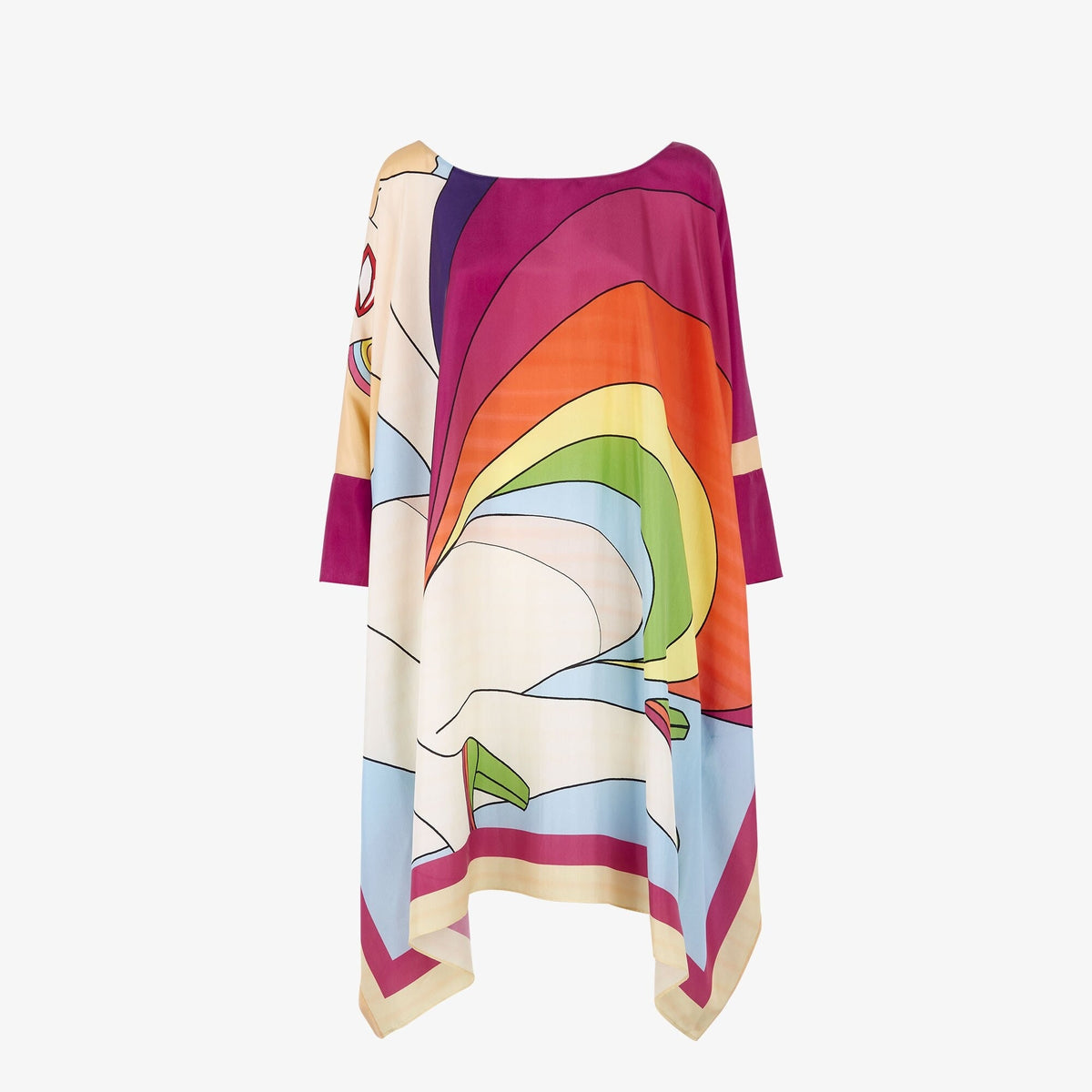 Multi - wear Kaftan Dress - Navvi.in