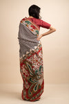 Multicolor Sea Saree - Navvi.in
