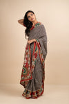 Multicolor Sea Saree - Navvi.in