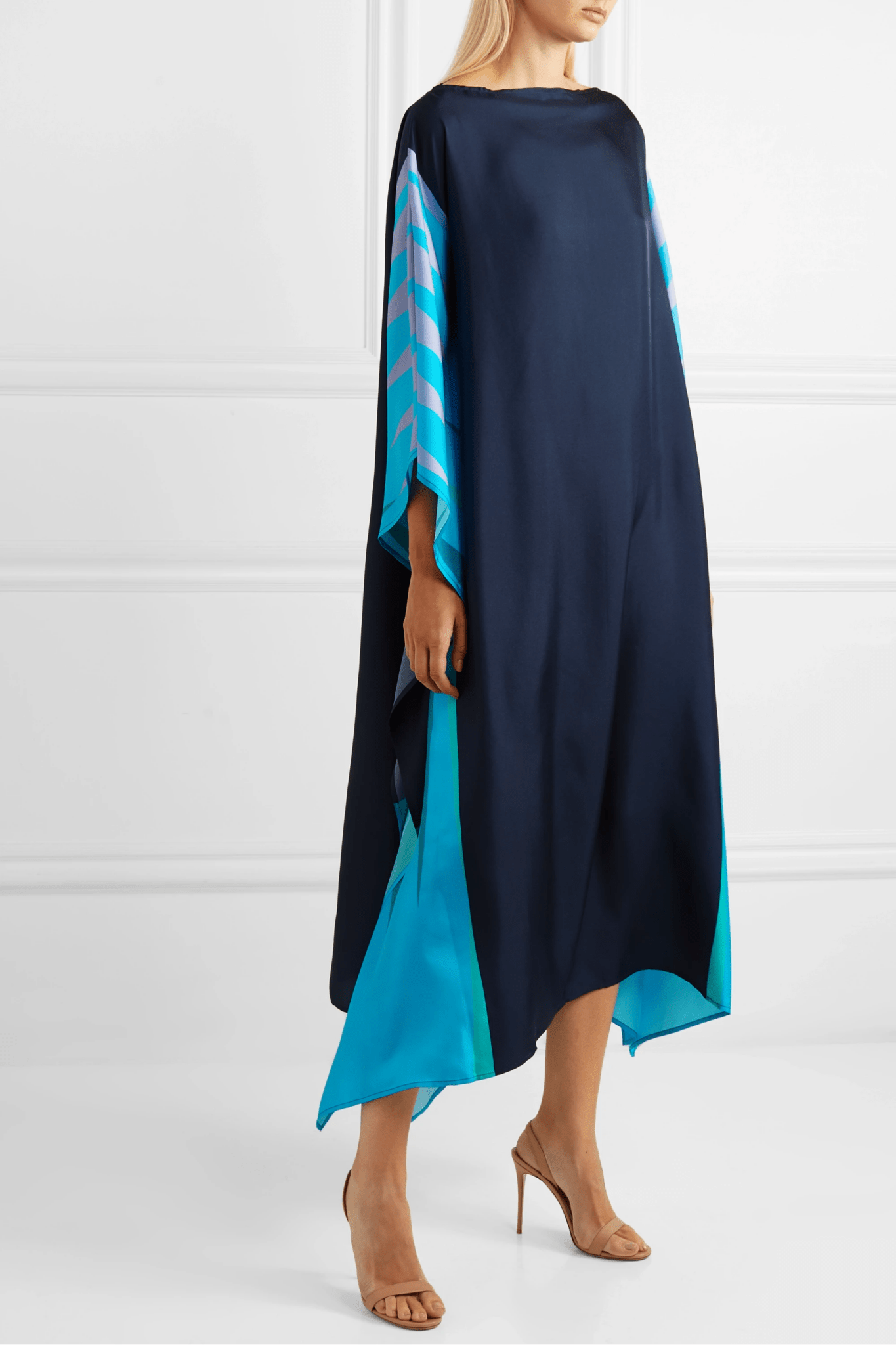 Ocean Breeze Silk Kaftan - Navvi.in
