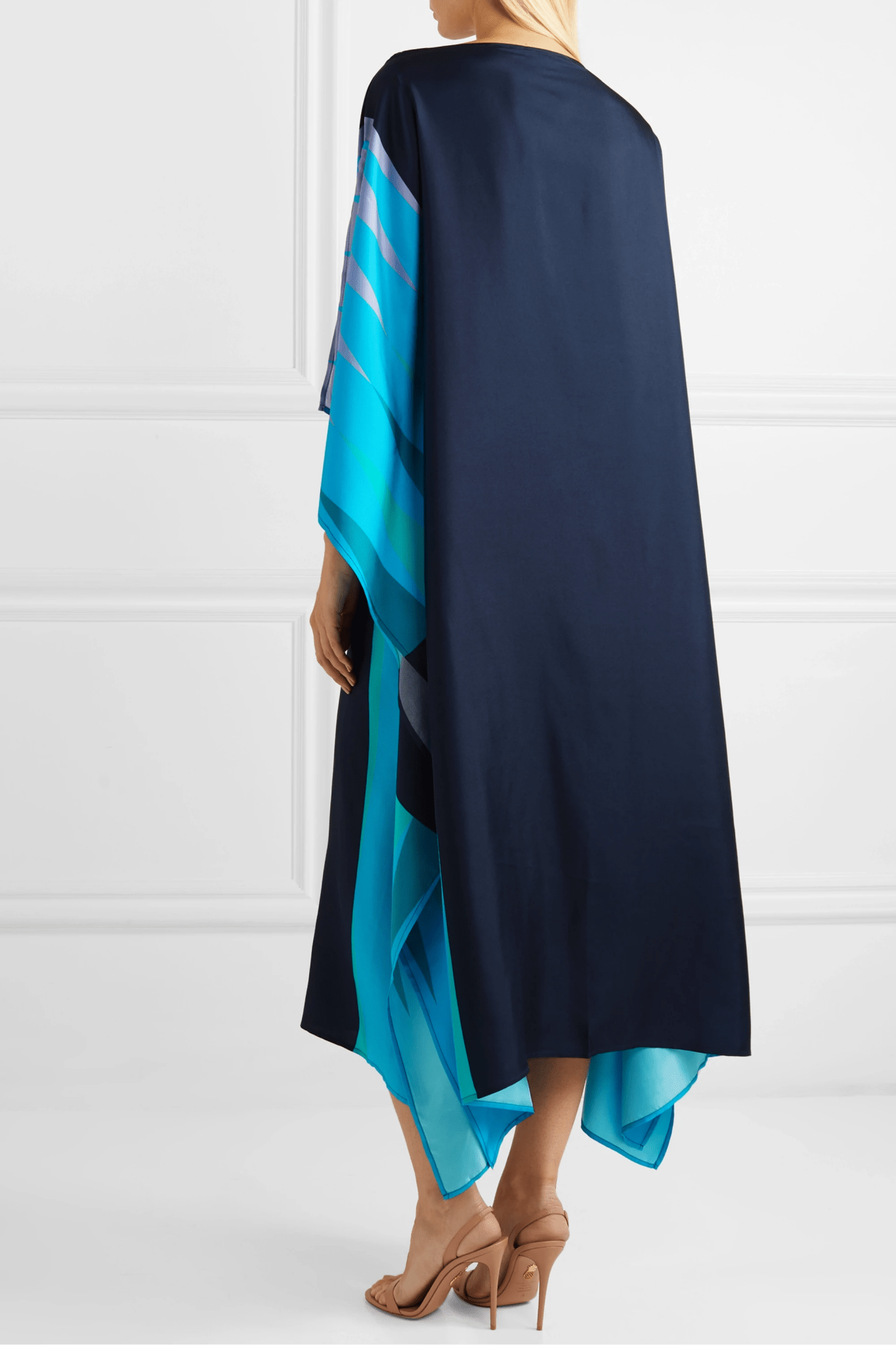 Ocean Breeze Silk Kaftan - Navvi.in