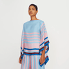 Ocean Wave Satin Silk Co - ord Set - Navvi.in