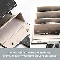 Portable Roll - up Travel Sunglasses Organizer - 5 Slot - Navvi.in