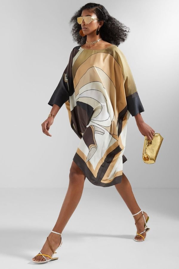 Premium Printed Short Kaftan - Navvi.in