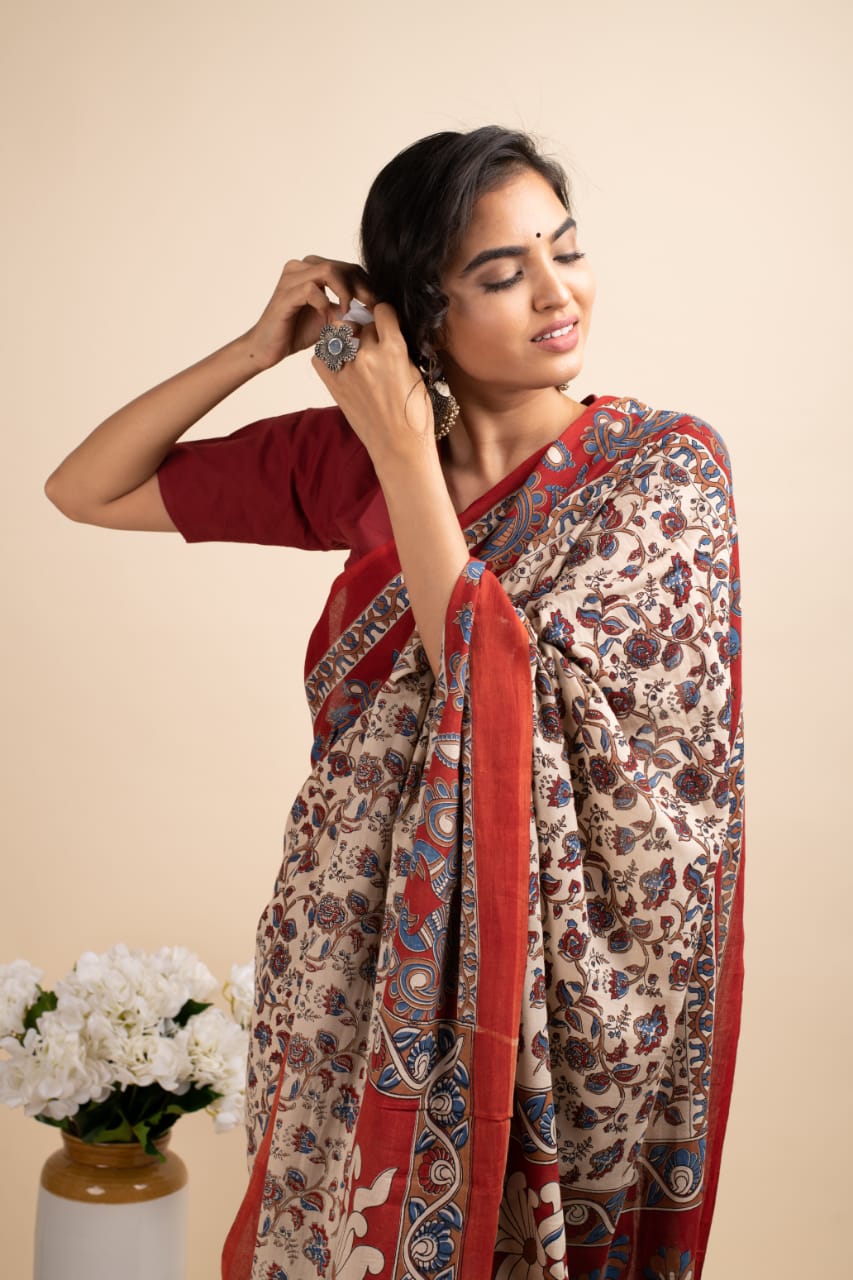 Retro Delight Saree - Navvi.in