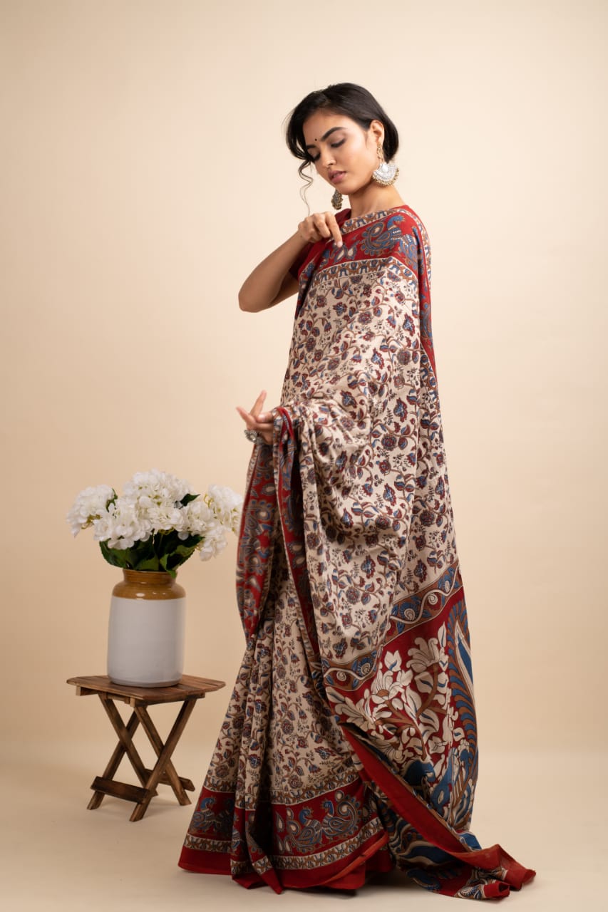 Retro Delight Saree - Navvi.in