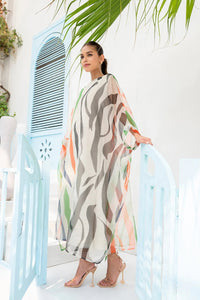 Rich Georgette Kaftan Dress - Navvi.in