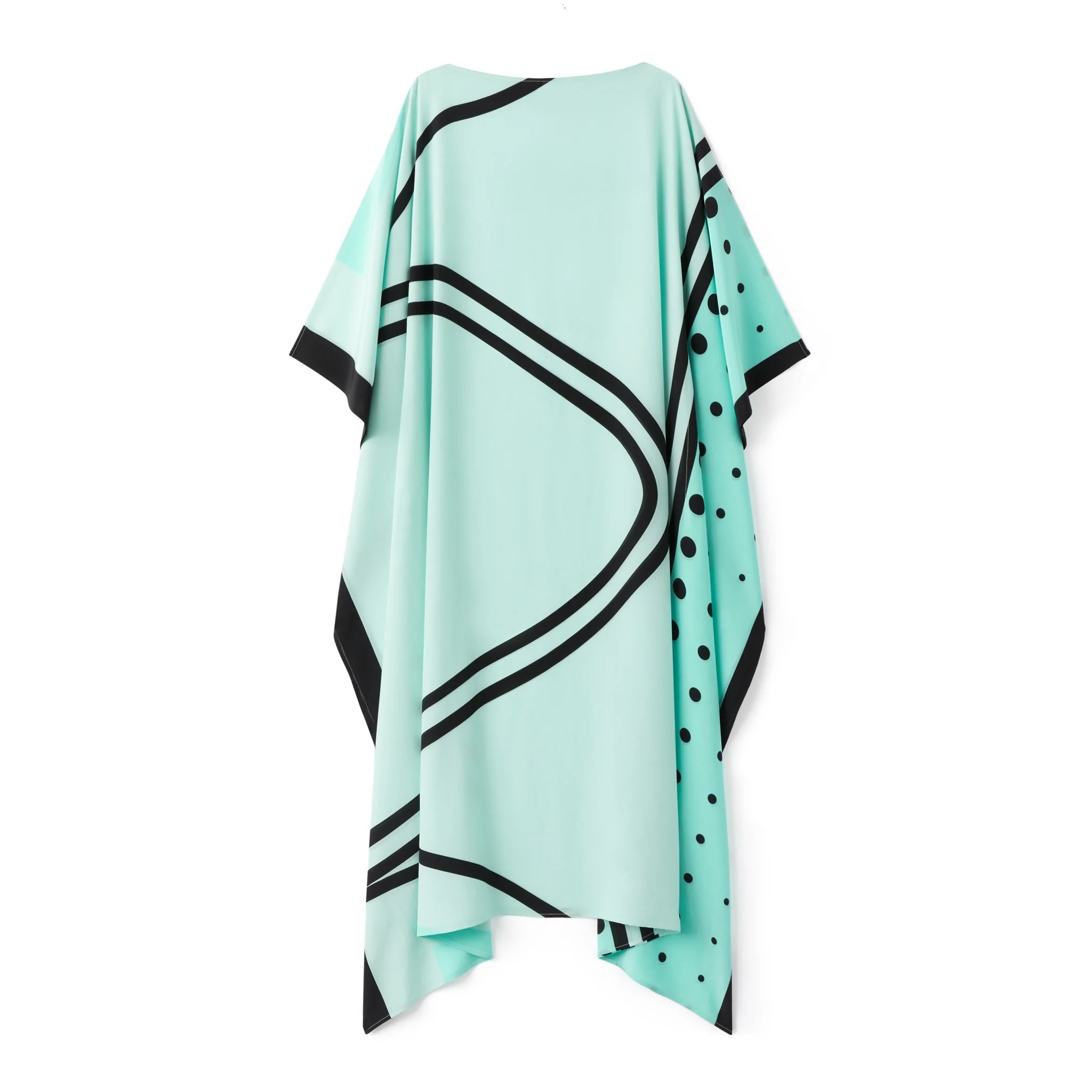 Sea Green Kaftan Dress - Navvi.in