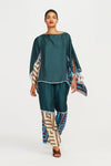 Serenity Satin Silk Co - ord Set - Navvi.in