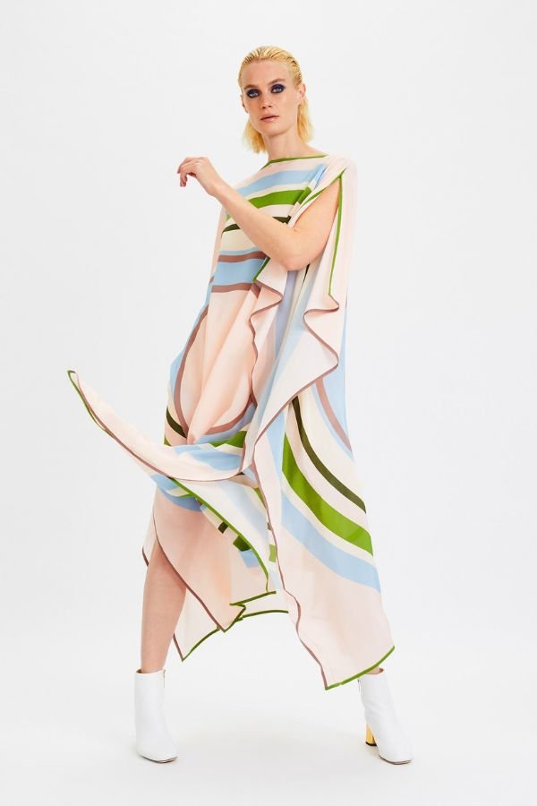 Snowball Kaftan Dress - Navvi.in