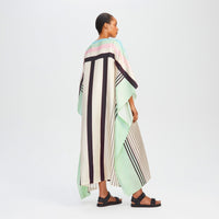 Street Wear Satin Silk Kaftan Dress - Navvi.in