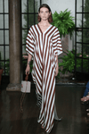 Stripes Slit Kaftan Dress - Navvi.in