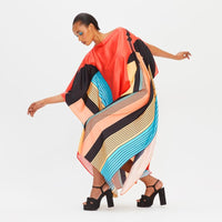 Sunset Soft Silk Kaftan - Navvi.in