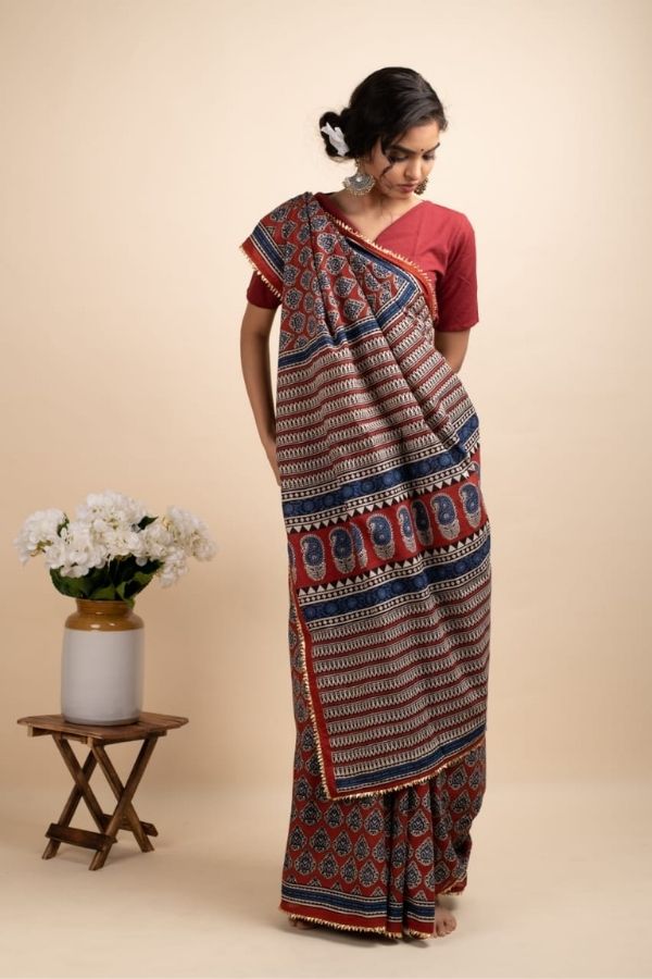 The Red Secret Saree - Navvi.in