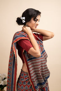 The Red Secret Saree - Navvi.in