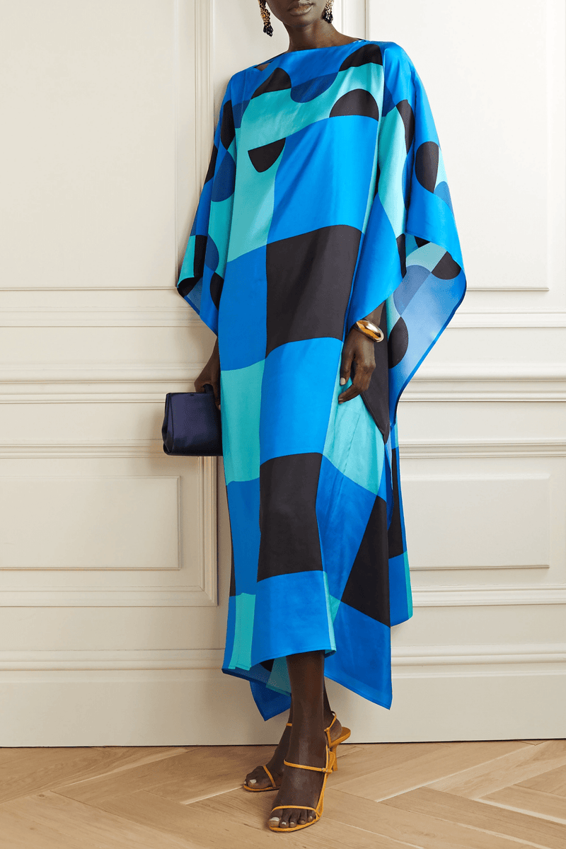 Thunder Breeze Kaftan Dress - Navvi.in