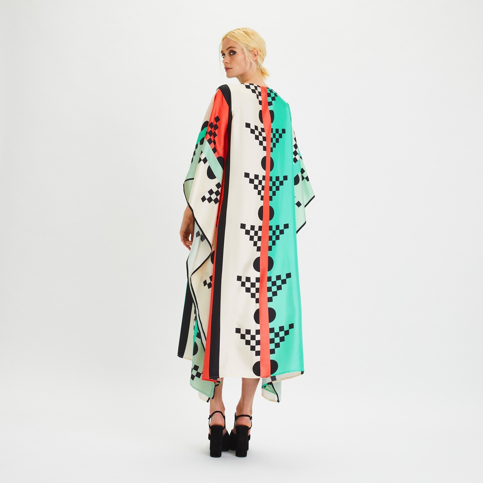 Tribal Paradise Kaftan Dress - Navvi.in