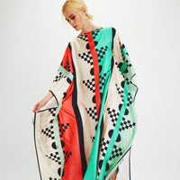 Tribal Paradise Kaftan Dress - Navvi.in